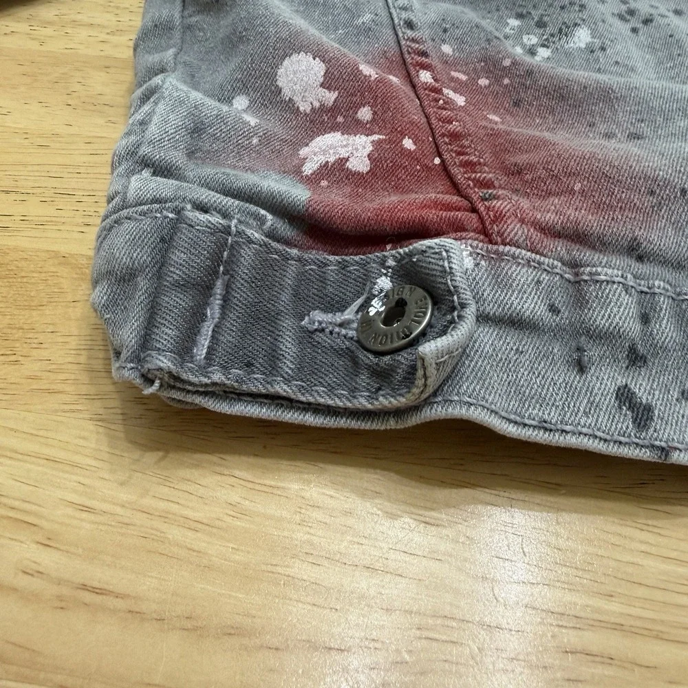 Y2K‎ Evolution in Design CHILD'S size 5 Jean Jacket With Spray Paint Splatter